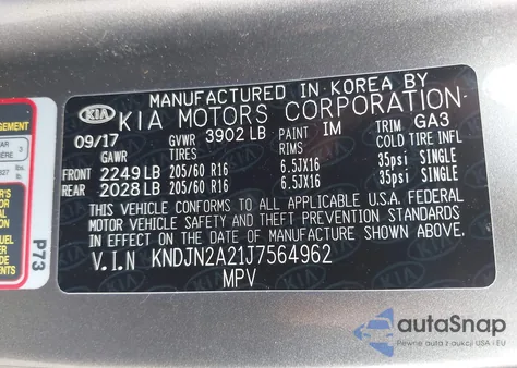 2018 Kia Soul from USA, damaged, VIN KNDJN2A21J7564962